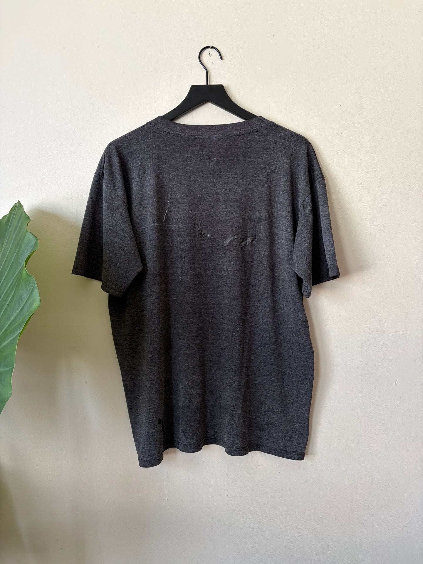 Chairman Mao Zedong Graphic Vintage T-Shirt Dark Grey Distressed 6