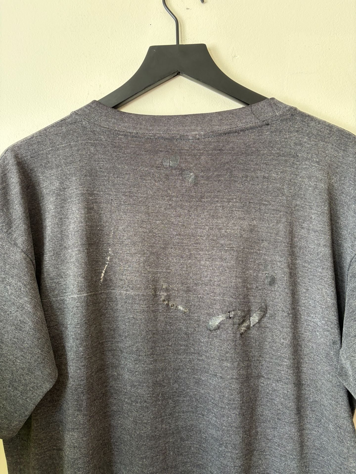 Chairman Mao Zedong Graphic Vintage T-Shirt Dark Grey Distressed 7