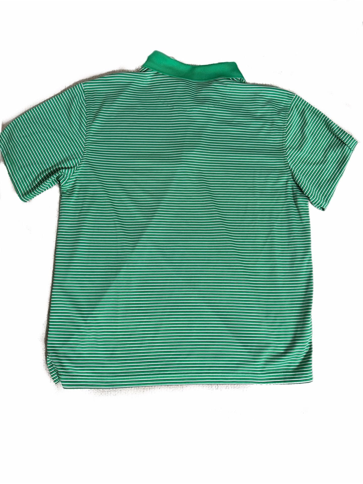 PGA Tour Polo Shirt Size L Green White Striped Golf Top 3