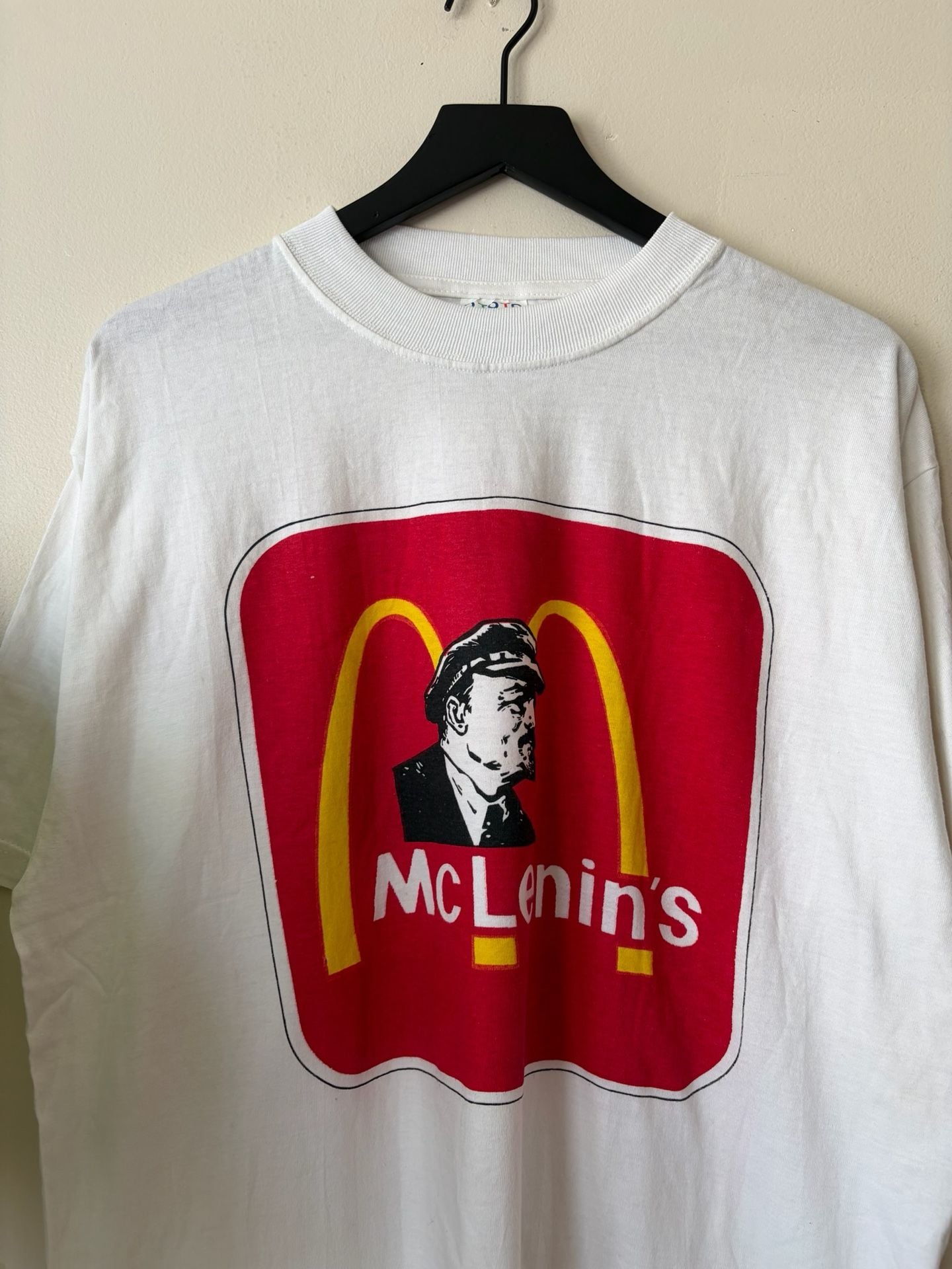 Vintage McLenin's The Party Is Over Graphic T-Shirt White USSR 3