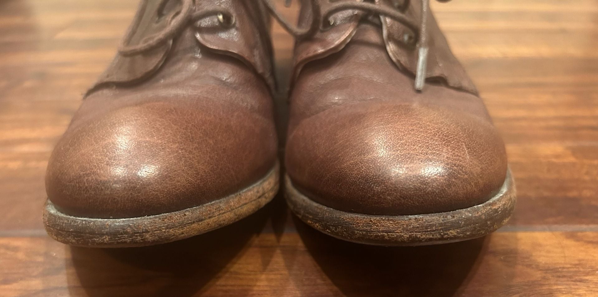 Frye Carson Brown Leather Lace-Up Ankle Boots – Women's Size 10B EUC MSRP $378 3