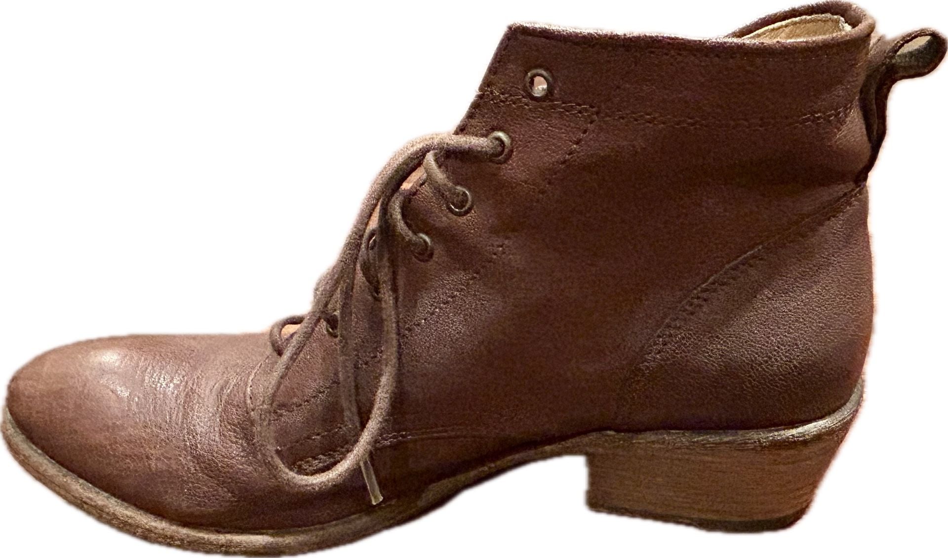 Frye Carson Brown Leather Lace-Up Ankle Boots – Women's Size 10B EUC MSRP $378 11