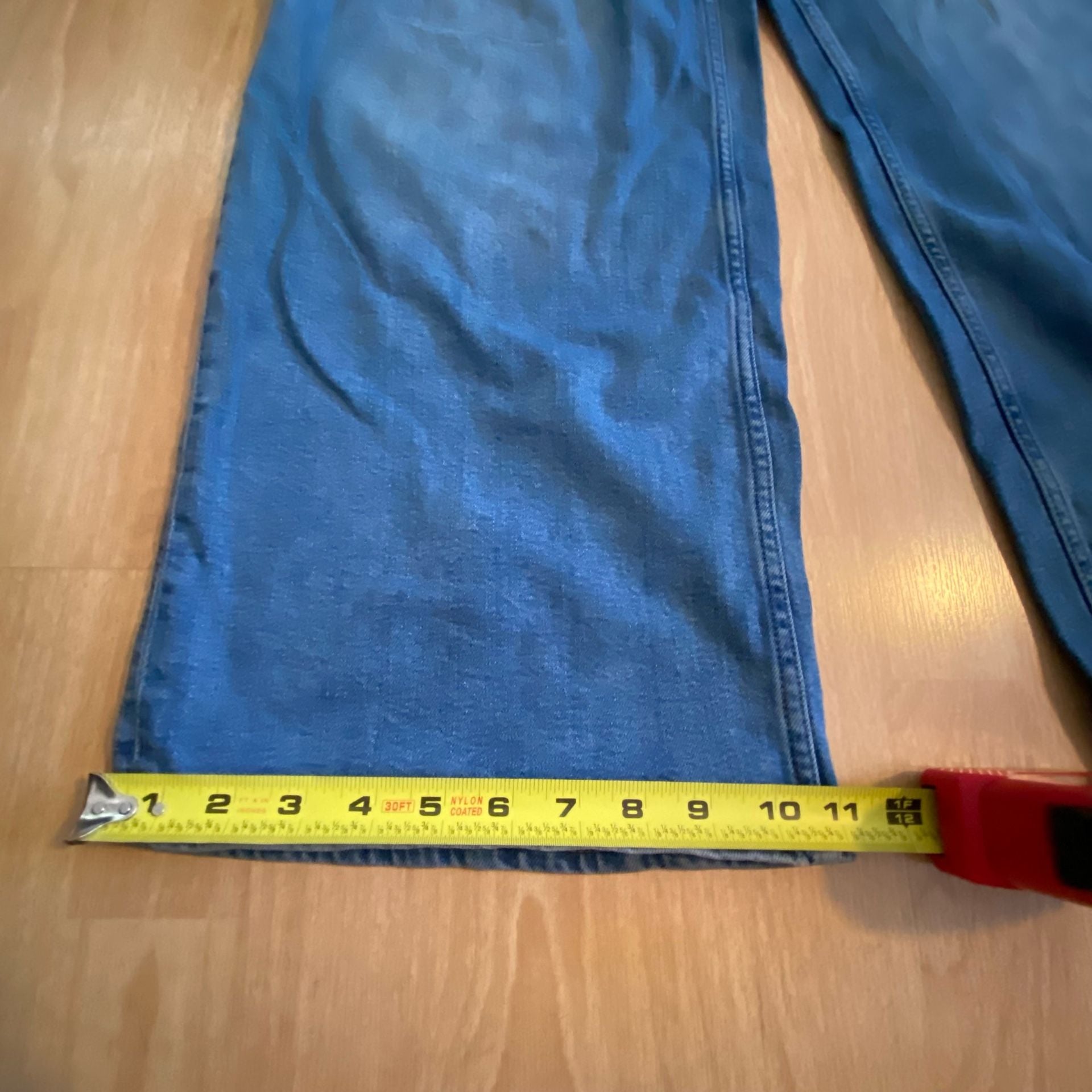 H&M Wide Leg Jeans Size 10 Blue Denim 3