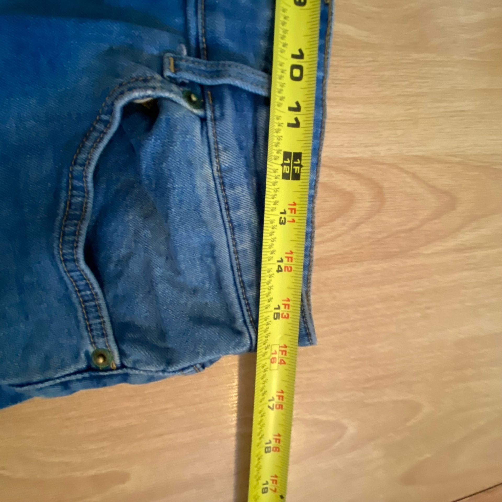 H&M Wide Leg Jeans Size 10 Blue Denim 5