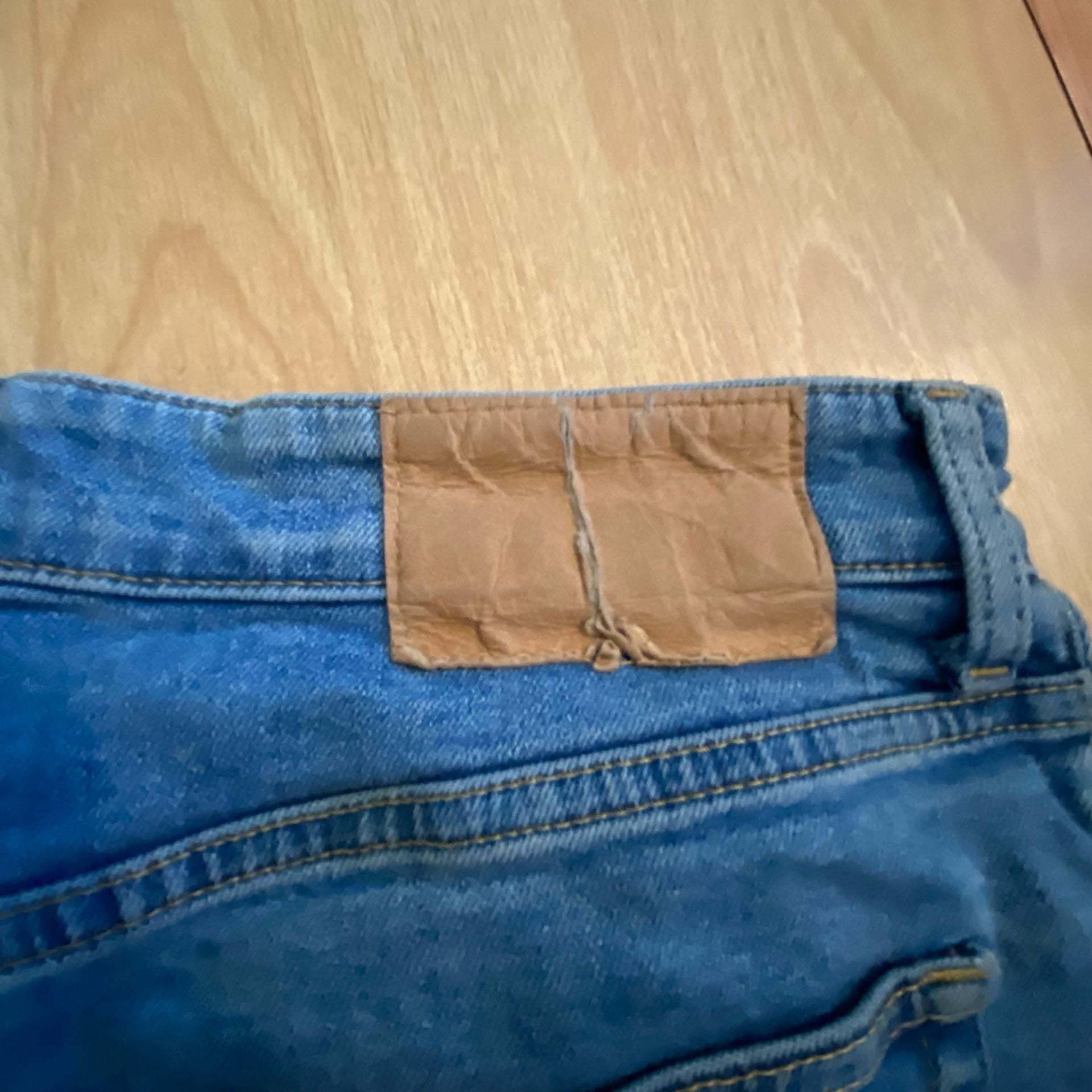 H&M Wide Leg Jeans Size 10 Blue Denim 9