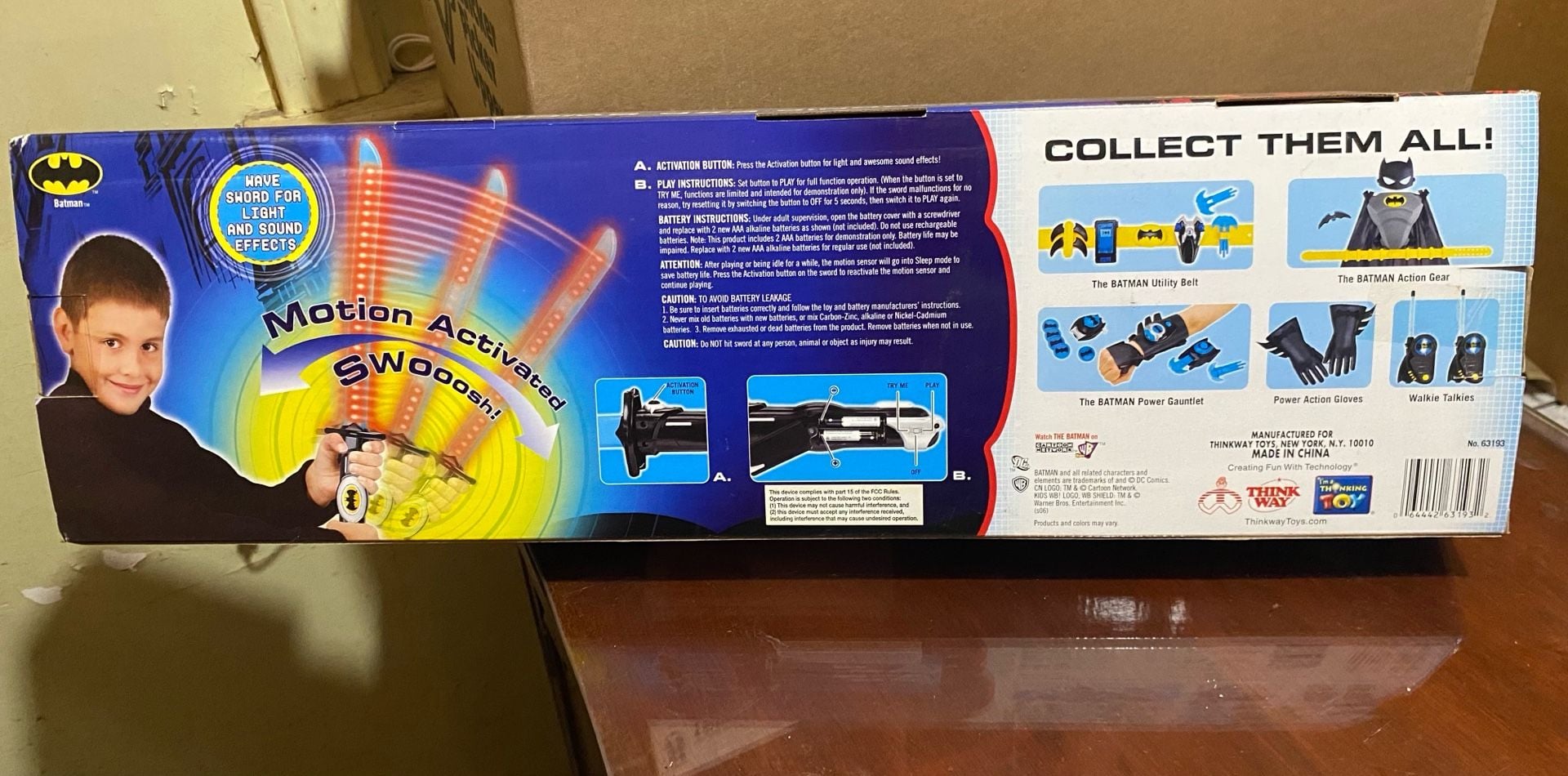 The Batman Electronic Exp Sword Thinkway Toys New In Box 2