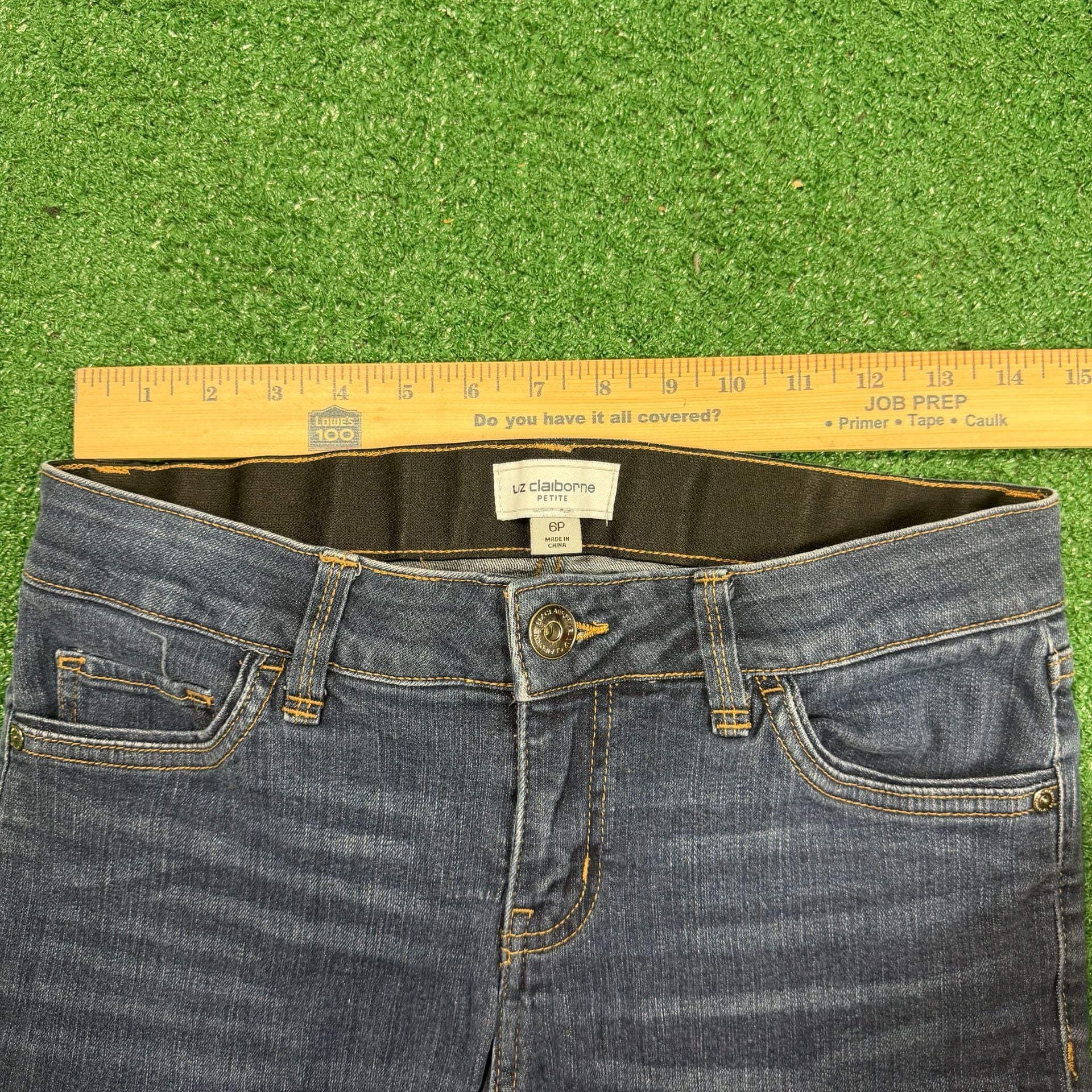 Liz Claiborne Petite Jeans Size 6P Dark Wash Skinny 5
