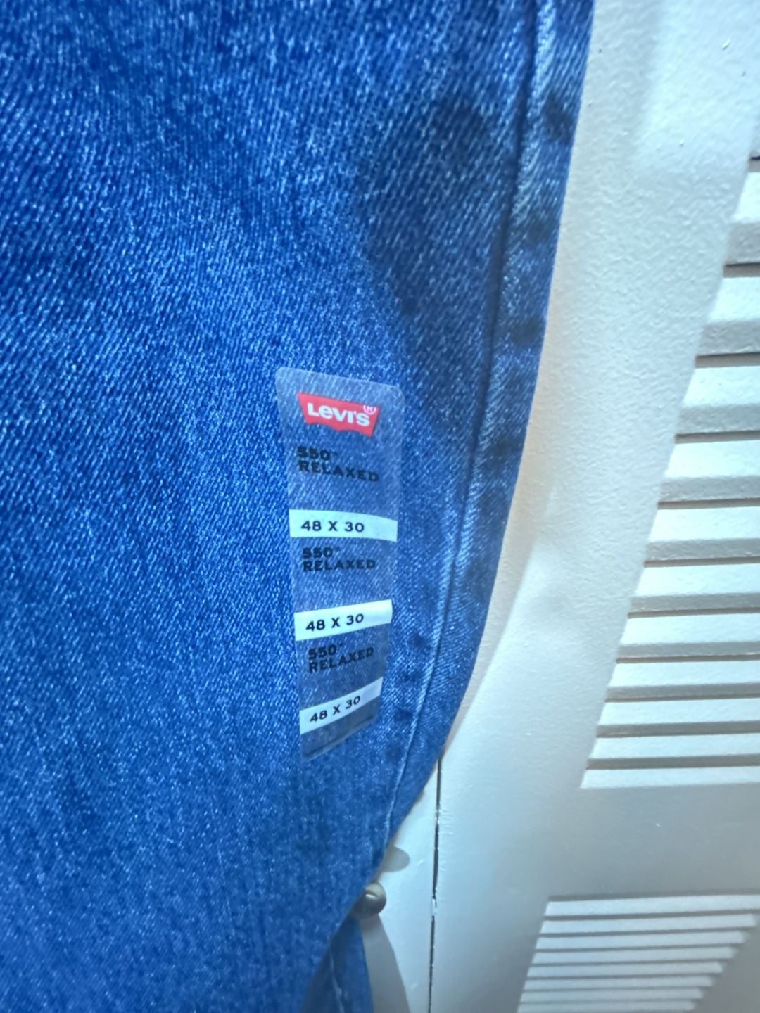 Levi's 550 Relaxed Jeans 48x30 Blue Denim 4