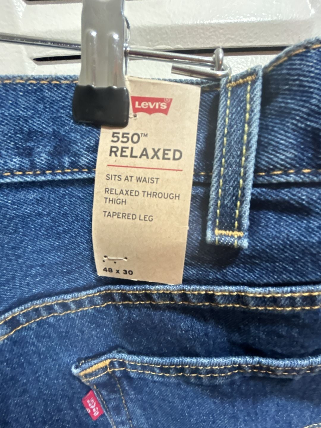 Levi's 550 Relaxed Jeans 48x30 Blue Denim 7