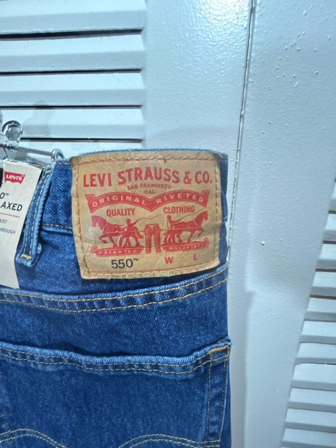 Levi's 550 Relaxed Jeans 48x30 Blue Denim 8