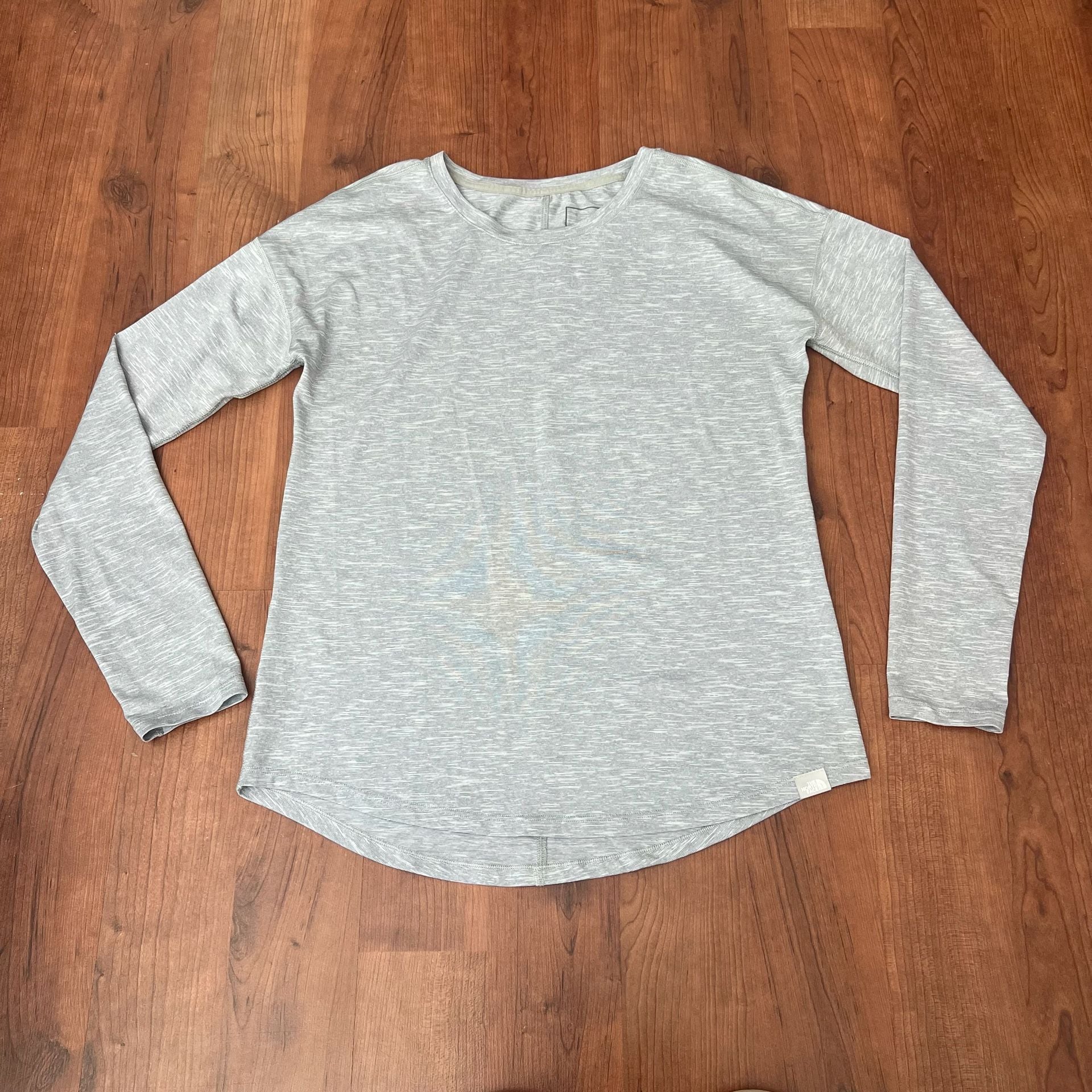 The North Face FlashDry Long Sleeve Shirt Size S Grey Heather 2