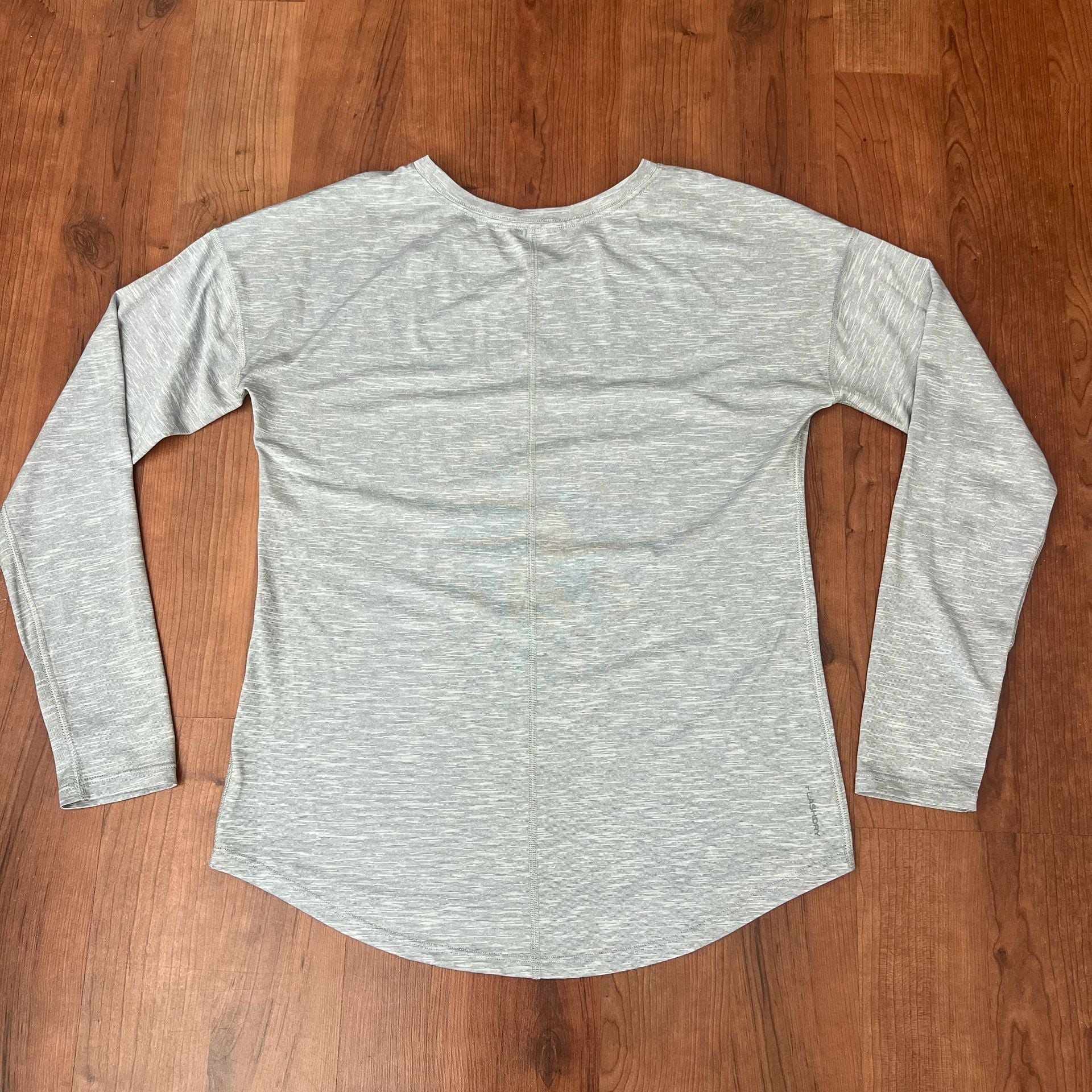 The North Face FlashDry Long Sleeve Shirt Size S Grey Heather 3