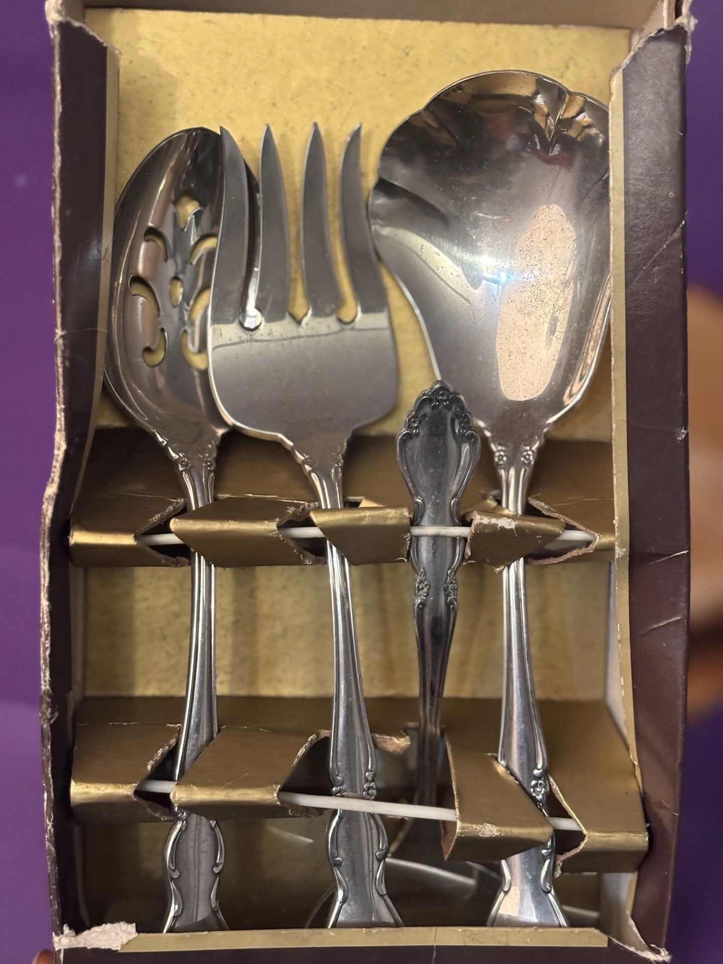 Oneida Stainless Hostess Set Vintage Serving Utensils 1