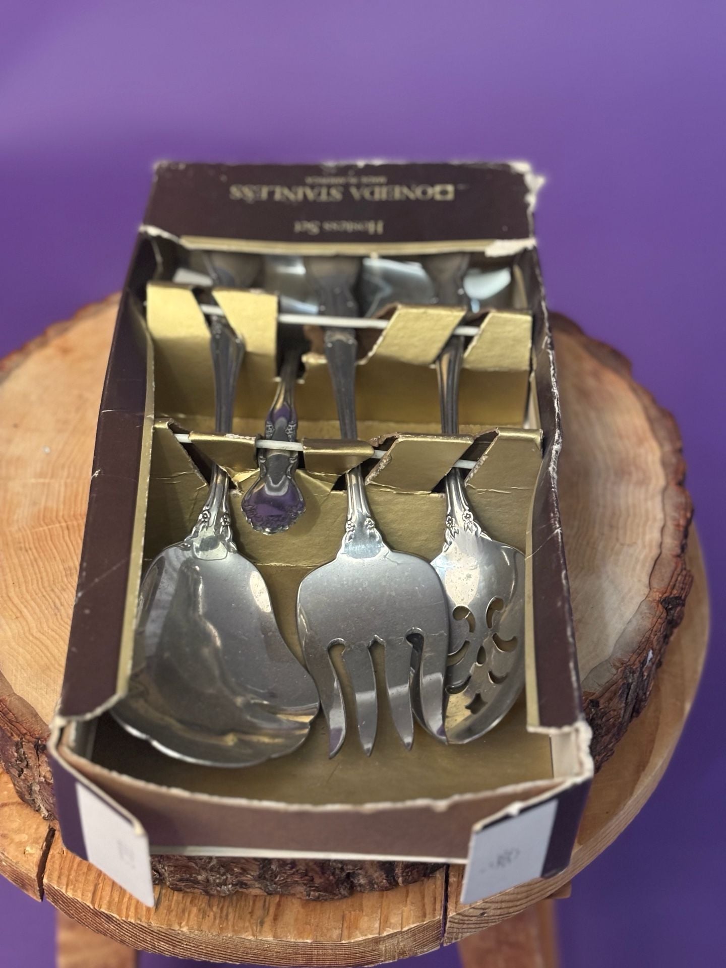 Oneida Stainless Hostess Set Vintage Serving Utensils 3