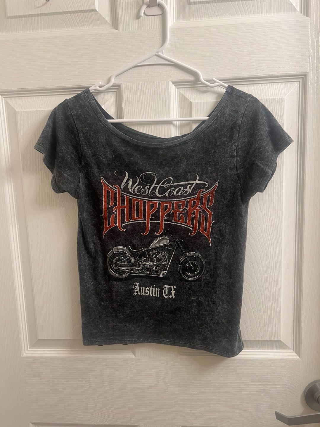 West Coast Choppers Graphic T-Shirt Size XS Acid Wash Austin TX 2
