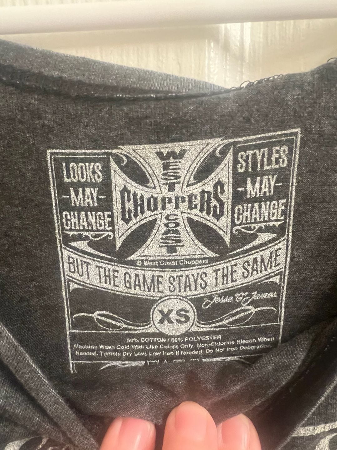 West Coast Choppers Graphic T-Shirt Size XS Acid Wash Austin TX 3