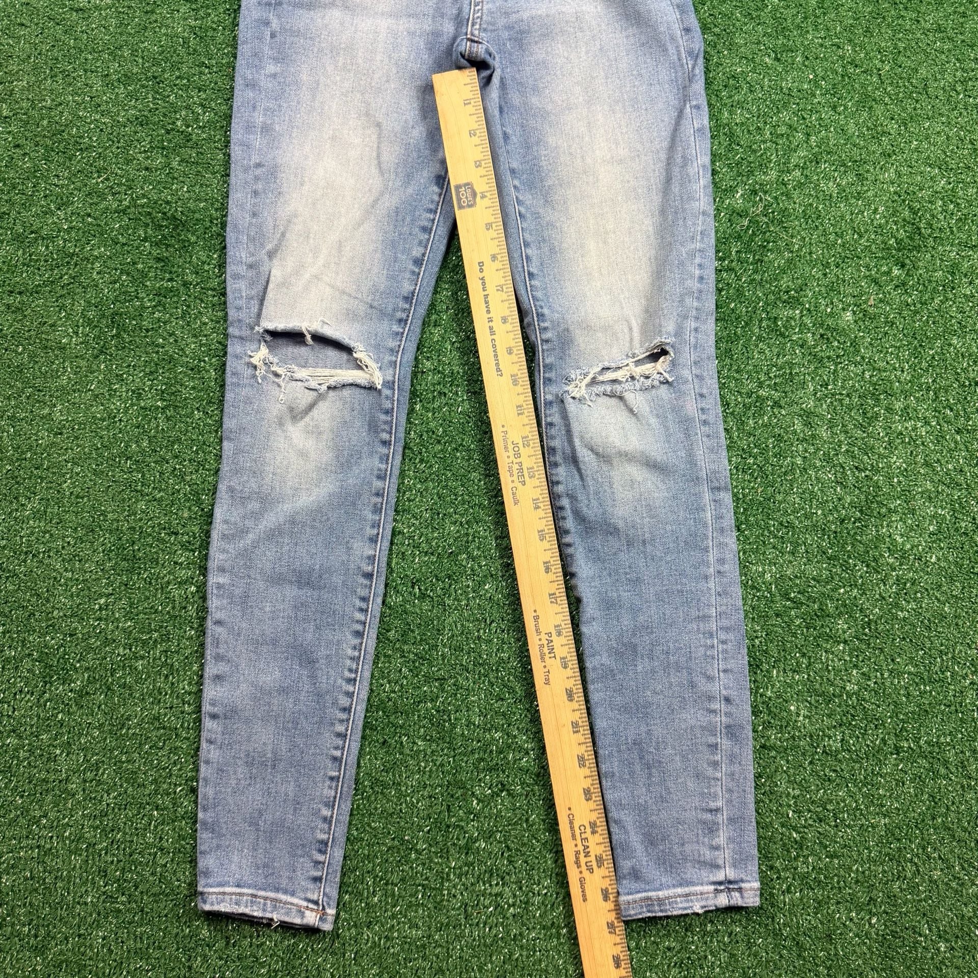 American Eagle Super Stretch X Skinny Jeans Size 4 Regular Light Wash 8