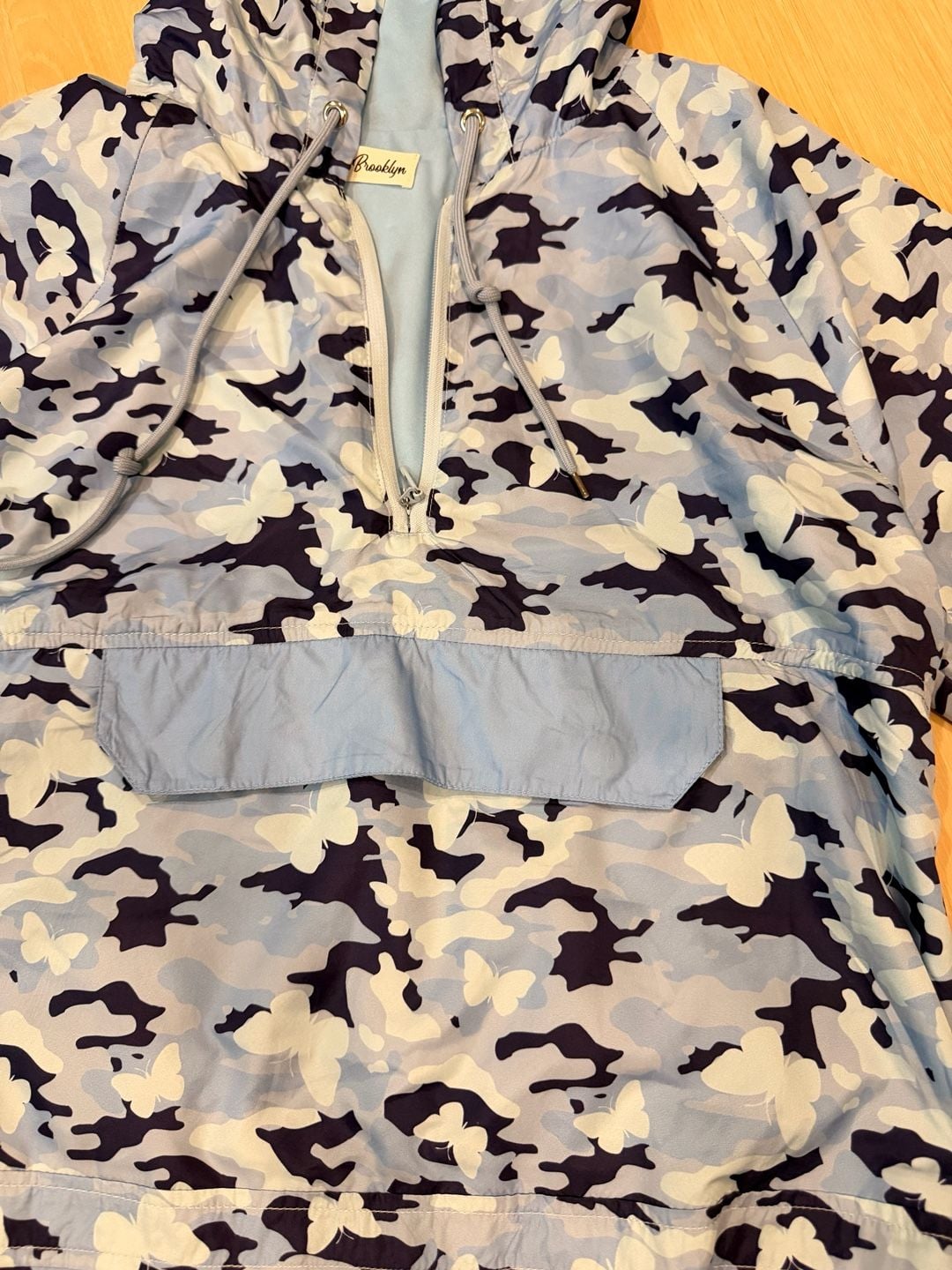 Bella & Brooklyn Anorak Jacket Blue Camo Butterfly 4