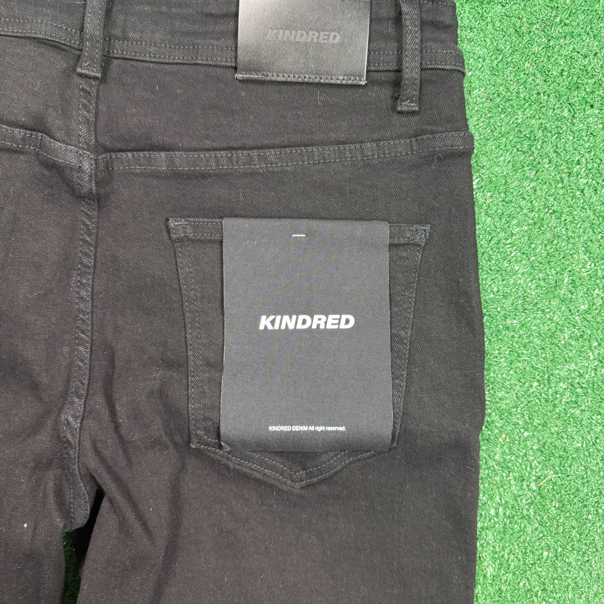 Kindred Rhinestone Dove Black Slim Jeans 34x32 New With Tags 6
