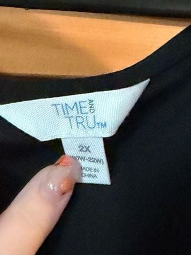 Time and Tru Black Maxi Dress Size 2X Sleeveless Drop Waist 3