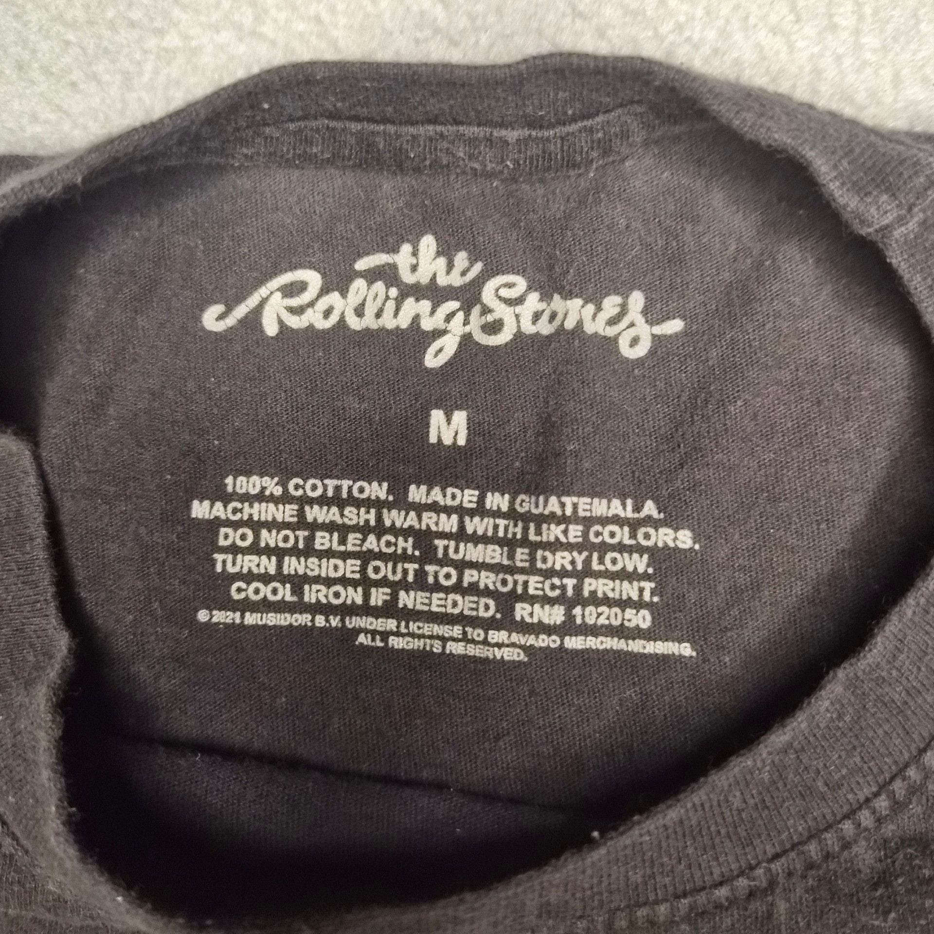 The Rolling Stones 1975 US Tour T-Shirt Size M Black 5