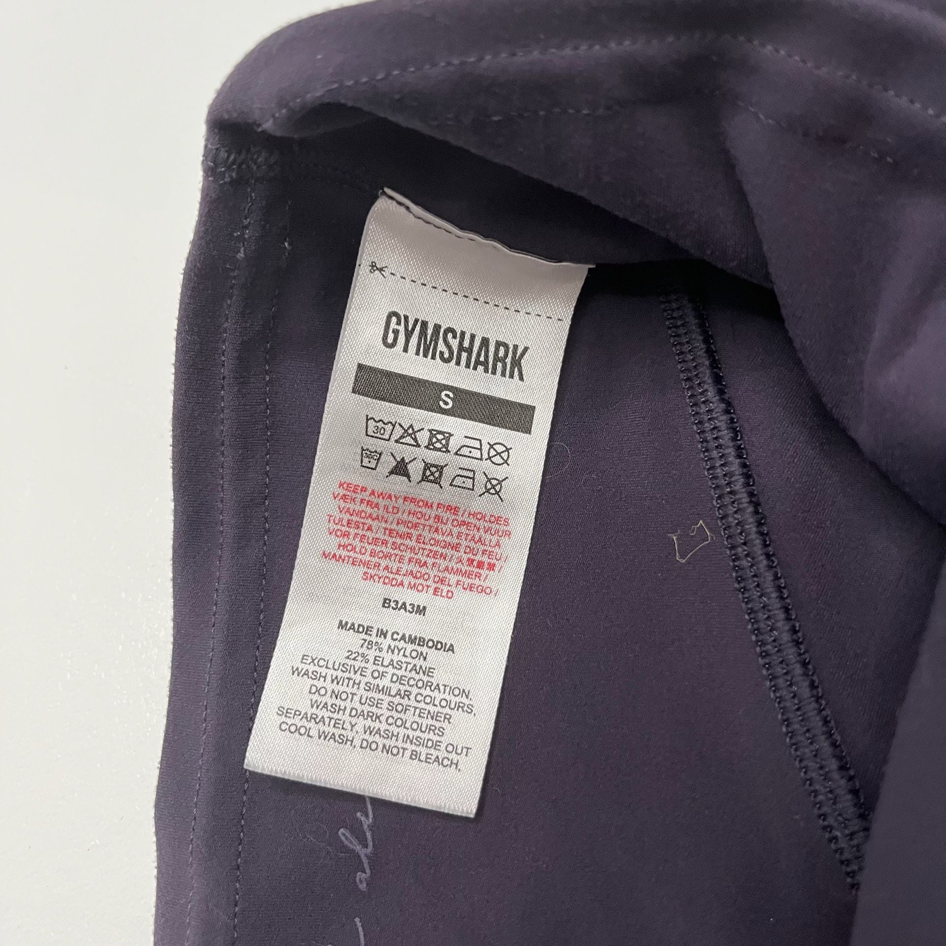 Gymshark x Whitney Simmons Biker Shorts Size S Midnight Purple 4