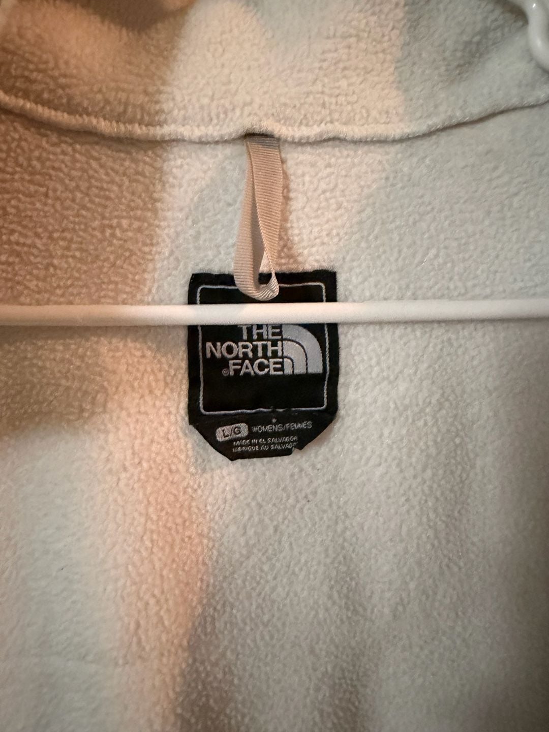 The North Face Fleece Jacket Size L/G Grey White Full Zip 5
