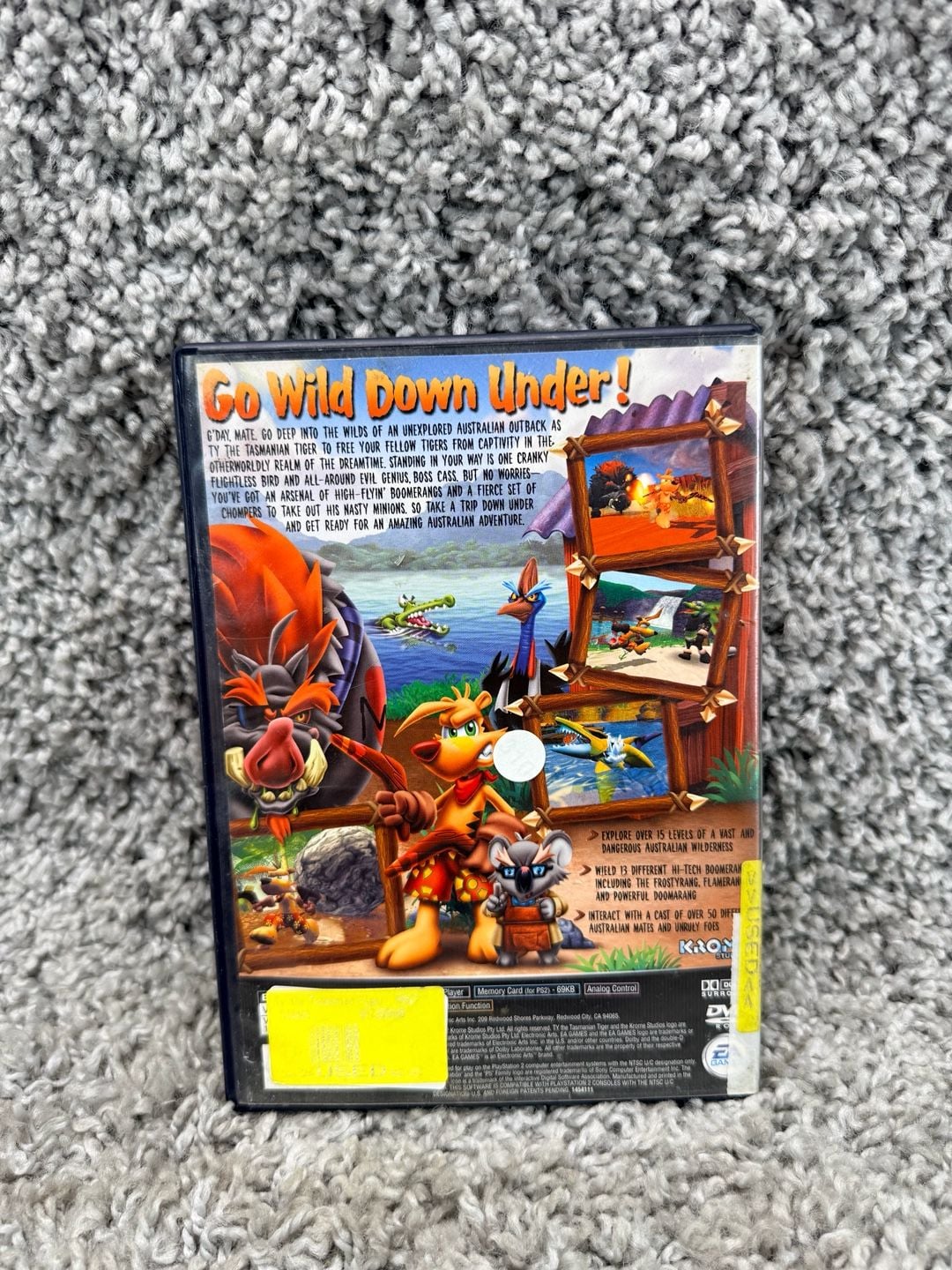 TY the Tasmanian Tiger PlayStation 2 PS2 Game Complete 2