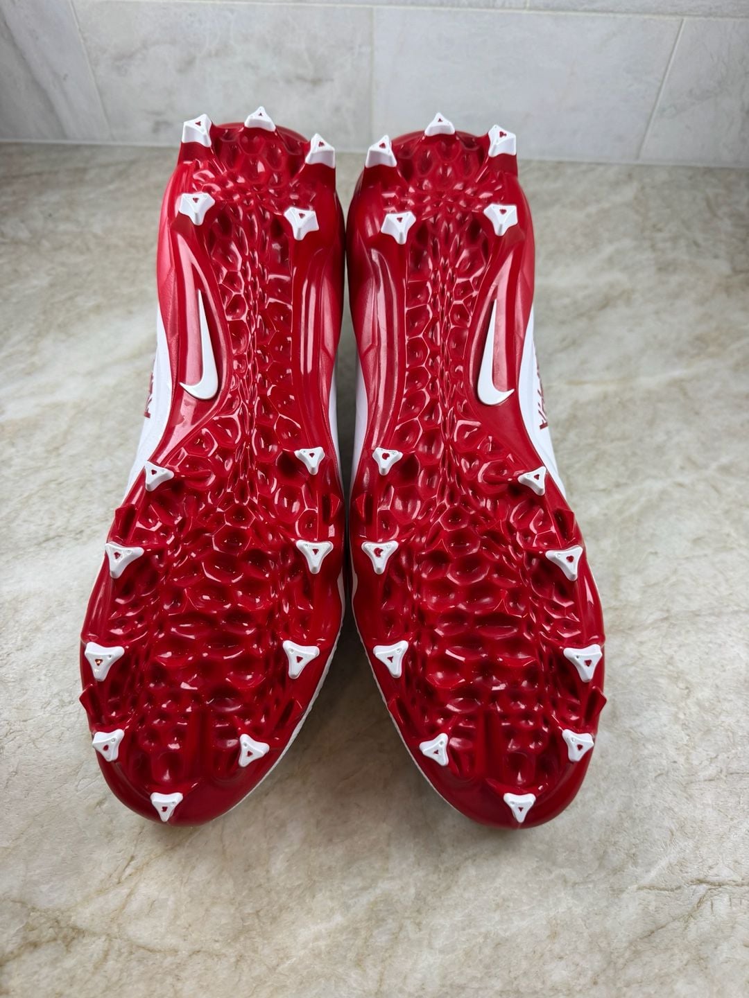 Nike Alpha Menace 4 Varsity Football Cleats White Red Men’s 12 FN0027-102 6
