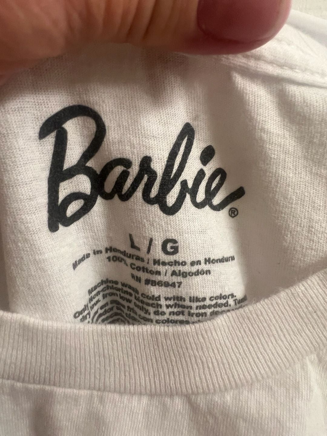Barbie Ken You Dig It Graphic T-Shirt Size L White Cotton 3