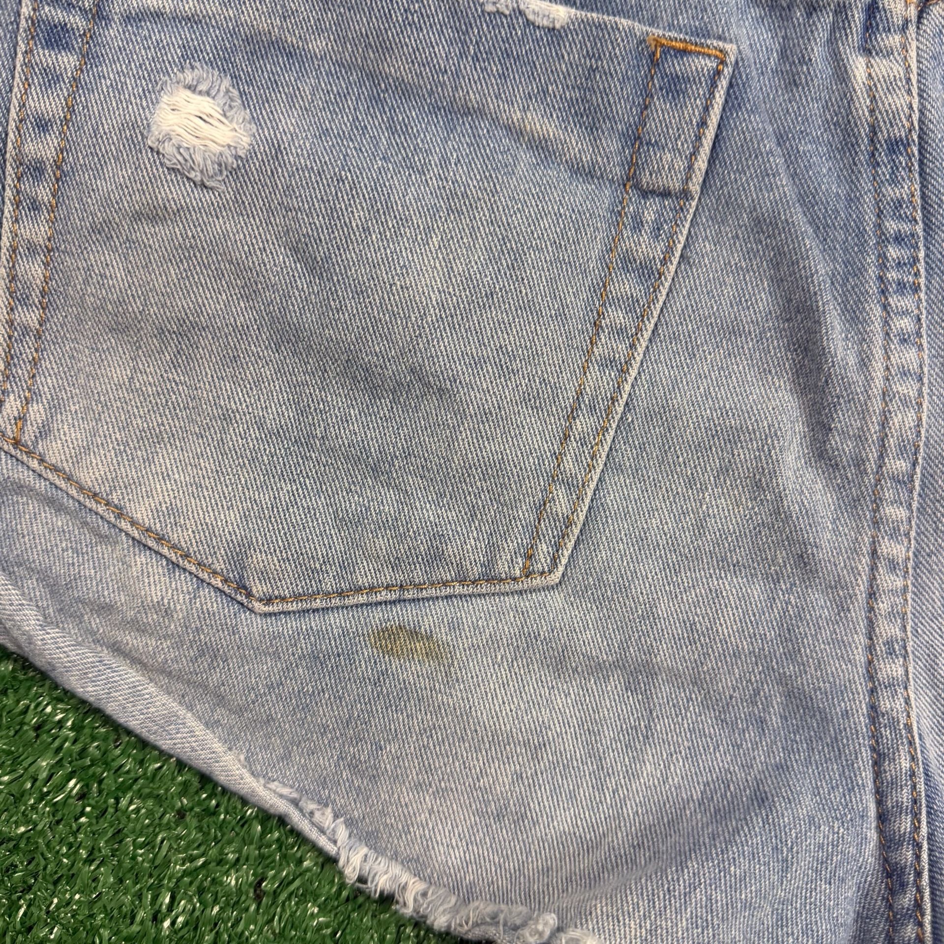 Forever 21 Denim Shorts Distressed Rolled Cuffed 4