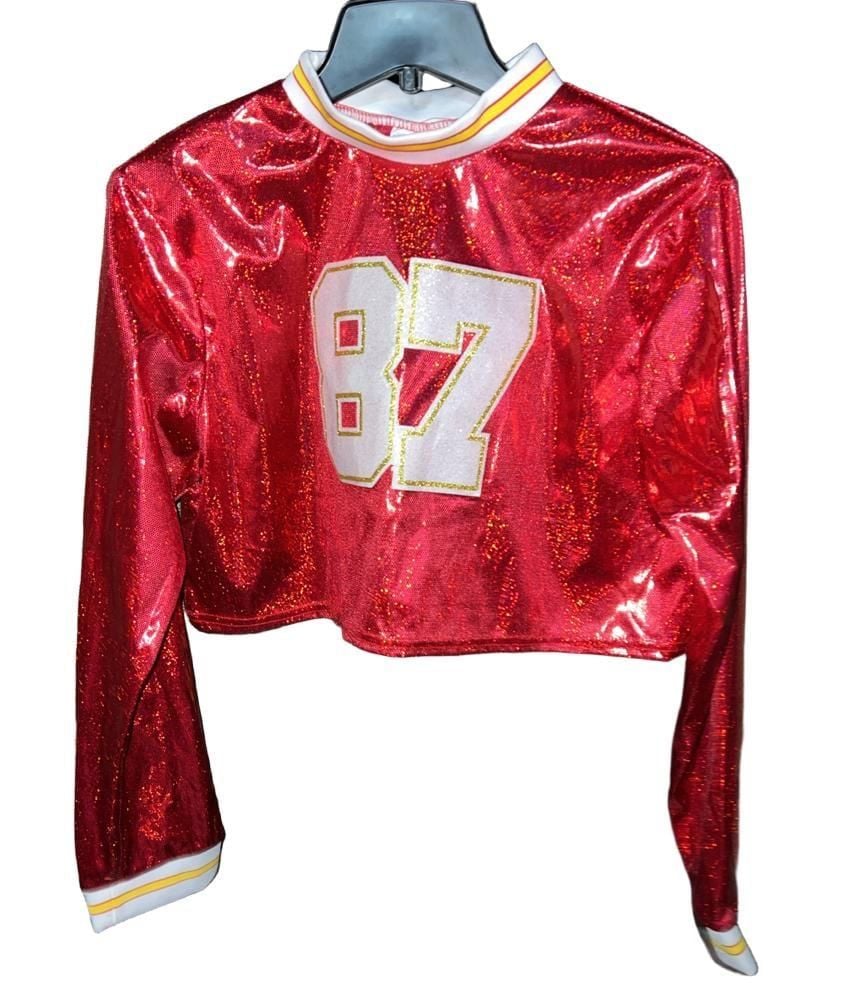 Rubies Gen-Pop Idol Girls Costume Size Large 87 Red Crop Top 2