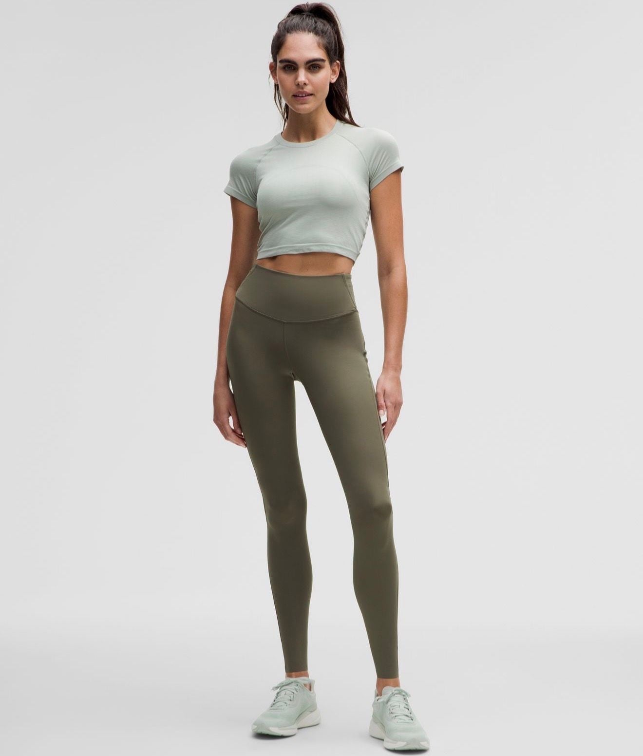 Lululemon Wunder Train High-Rise Tight 28 Olive Green 4