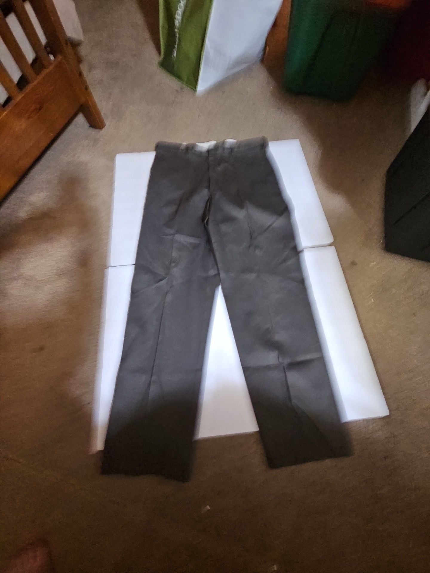 Timber Creek by Wrangler Pants 36x32 Gray Cotton Casual Chinos 2