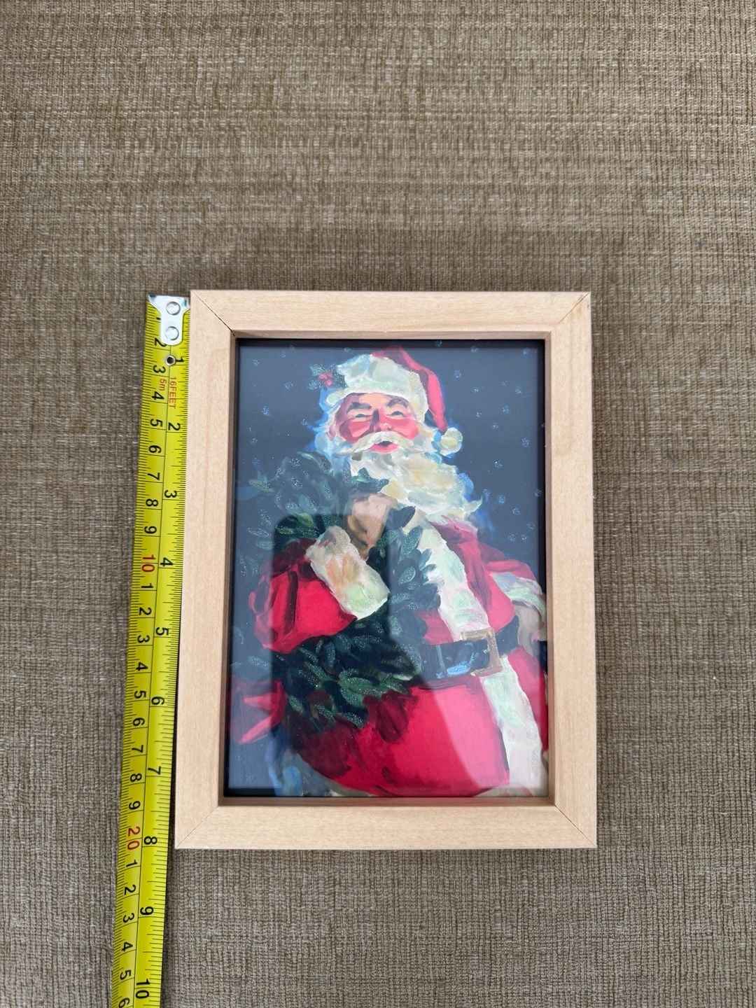Vintage Santa Claus Christmas Framed Art 2