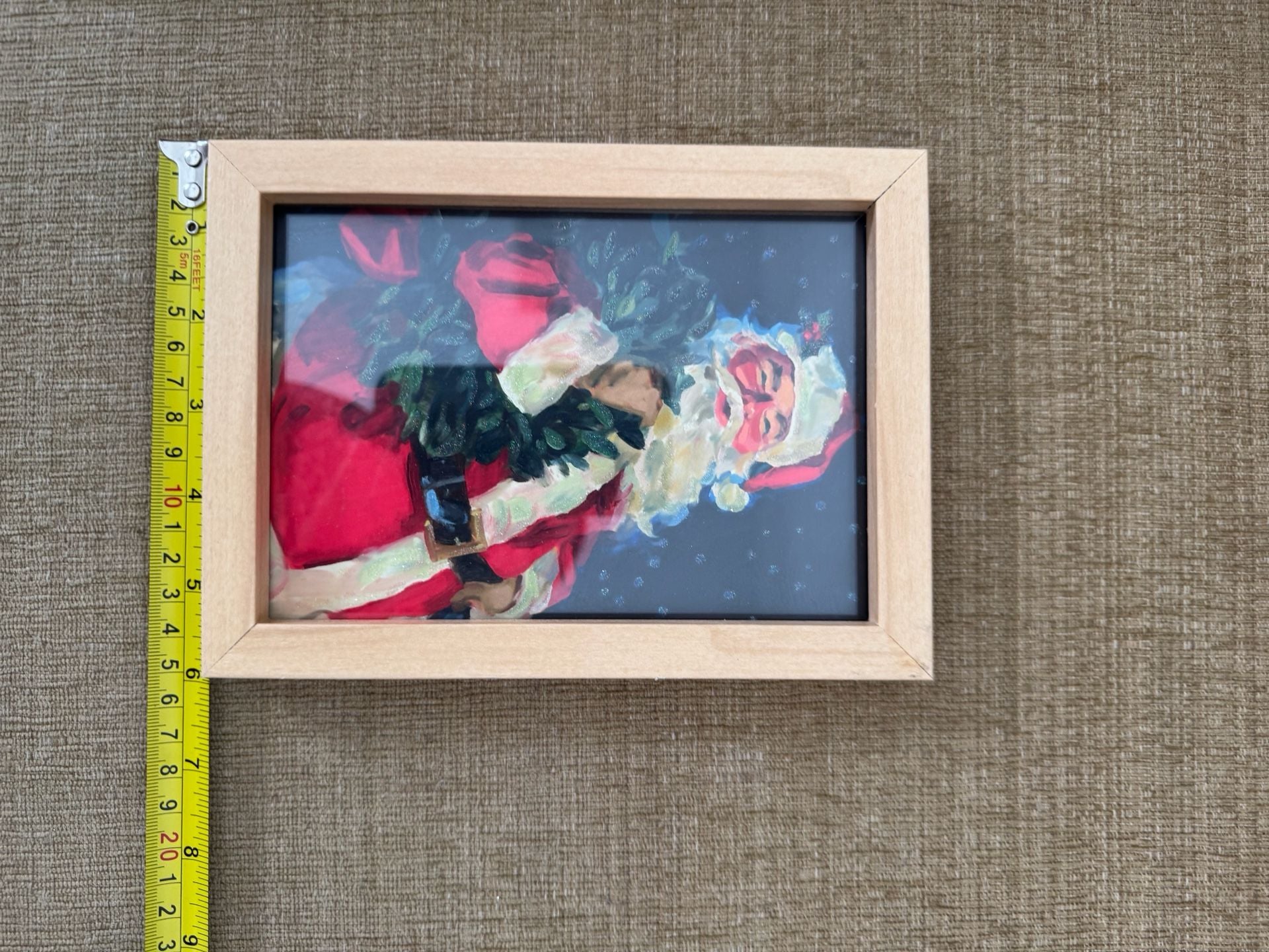 Vintage Santa Claus Christmas Framed Art 3