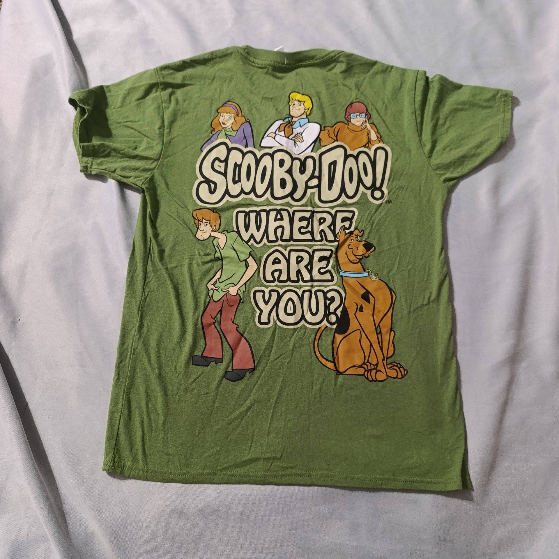 Scooby-Doo Graphic T-Shirt Medium Green Where Are You 4