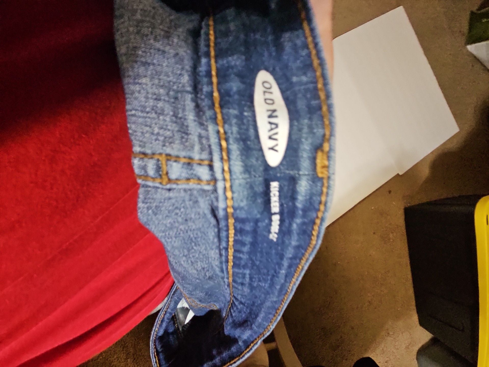 Old Navy Kicker Bootcut Jeans Size 26 Plus Blue Denim 3