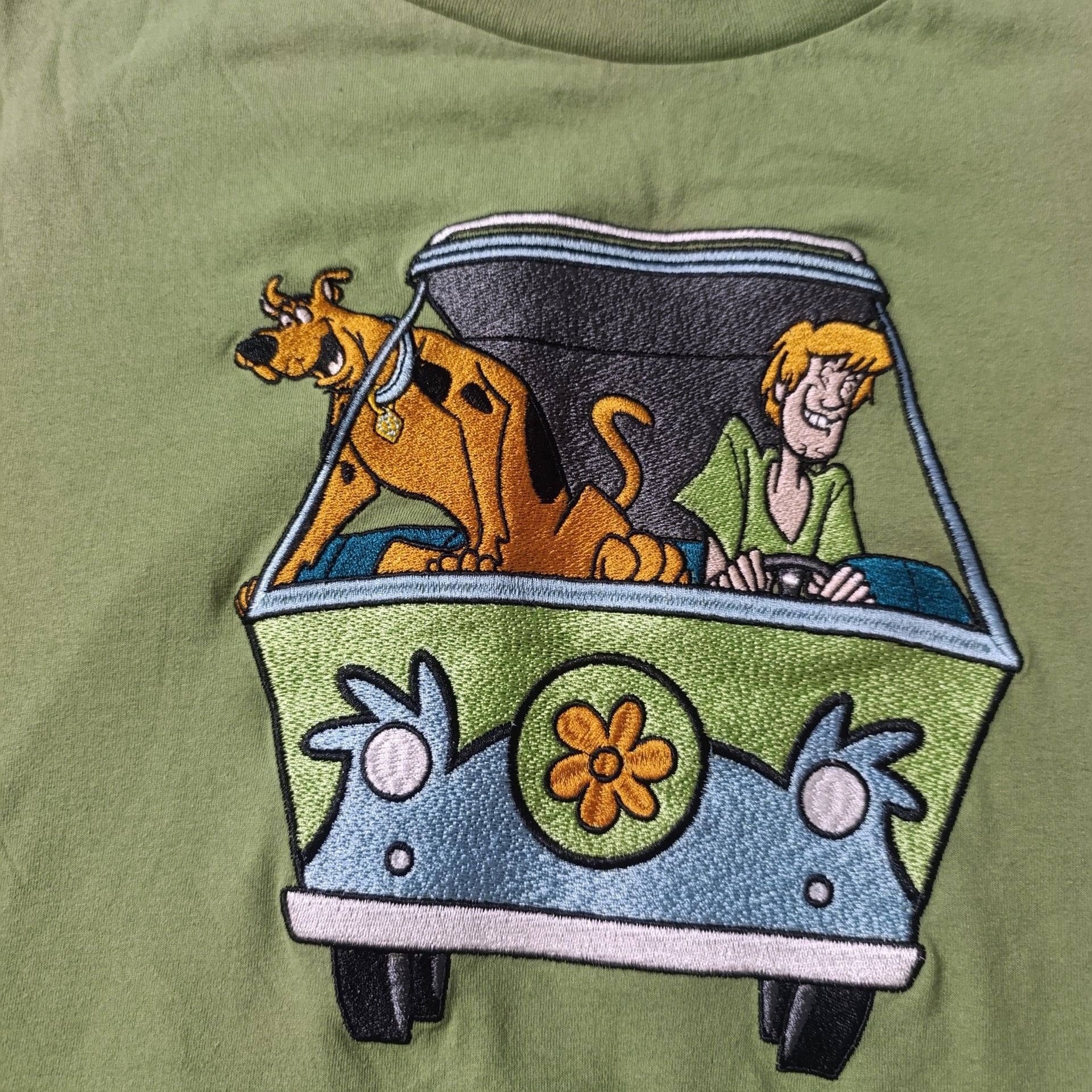 Scooby-Doo Graphic T-Shirt Medium Green Where Are You 2