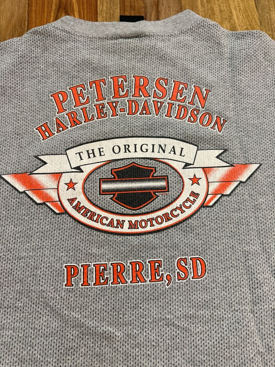 Vintage Made in USA Harley-Davidson thermal Pocket T-Shirt Size L  9