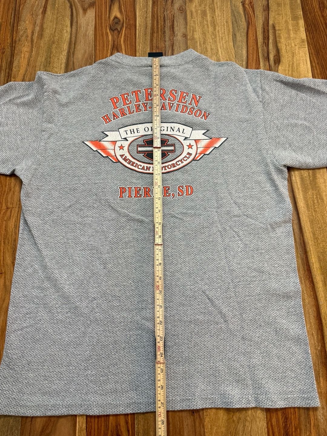 Vintage Made in USA Harley-Davidson thermal Pocket T-Shirt Size L  10