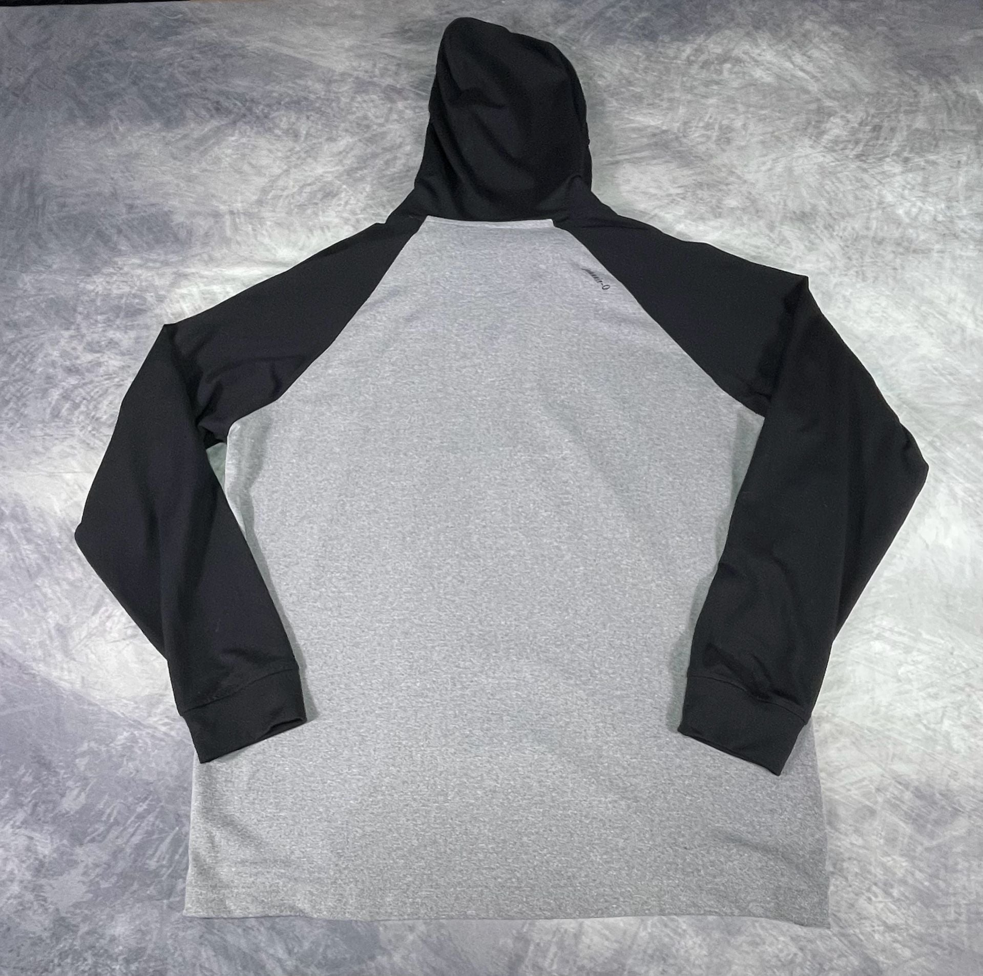 johnnie-O Hoodie Size L Grey Black 1/4 Zip Pullover Camo Lined 8