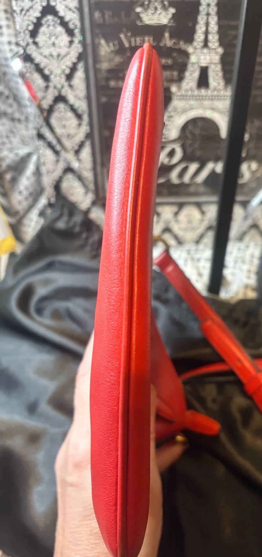 Coach New York Red Leather Crossbody Bag 7