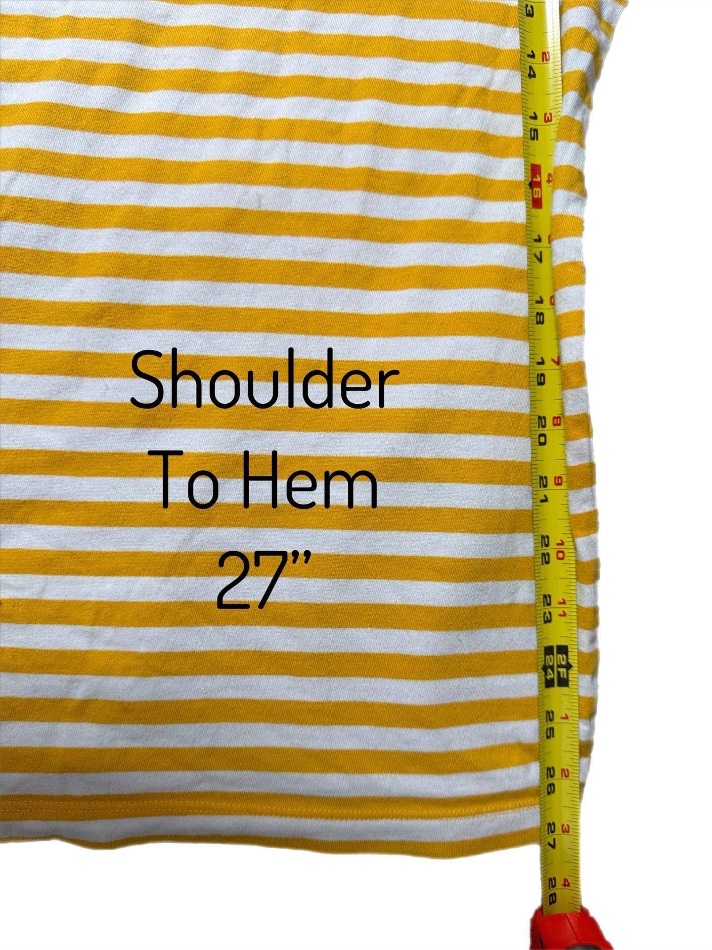 Obey Striped Logo T-Shirt Size L Yellow White Short Sleeve Tee 11
