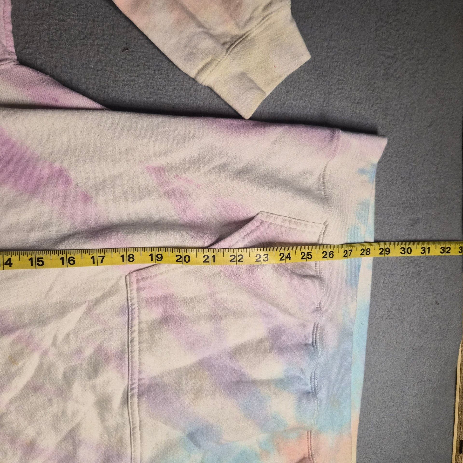Rick and Morty Tie Dye Hoodie White Pastel Unisex Size XL Audult swim branded 8