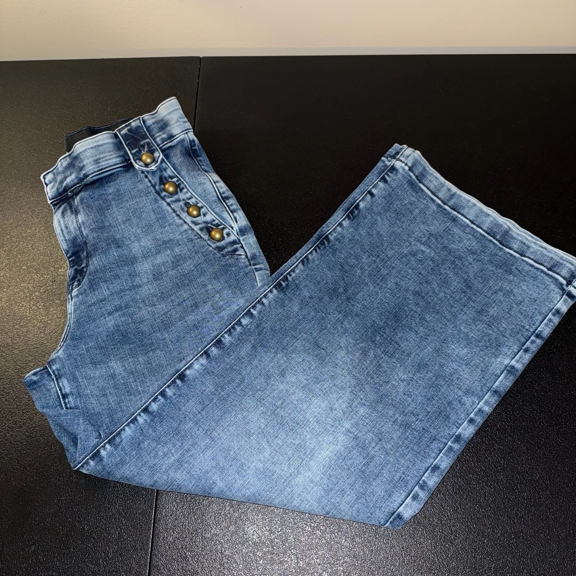 Vintage St John'S Bay Sailor Pants Blue Denim 6P 2