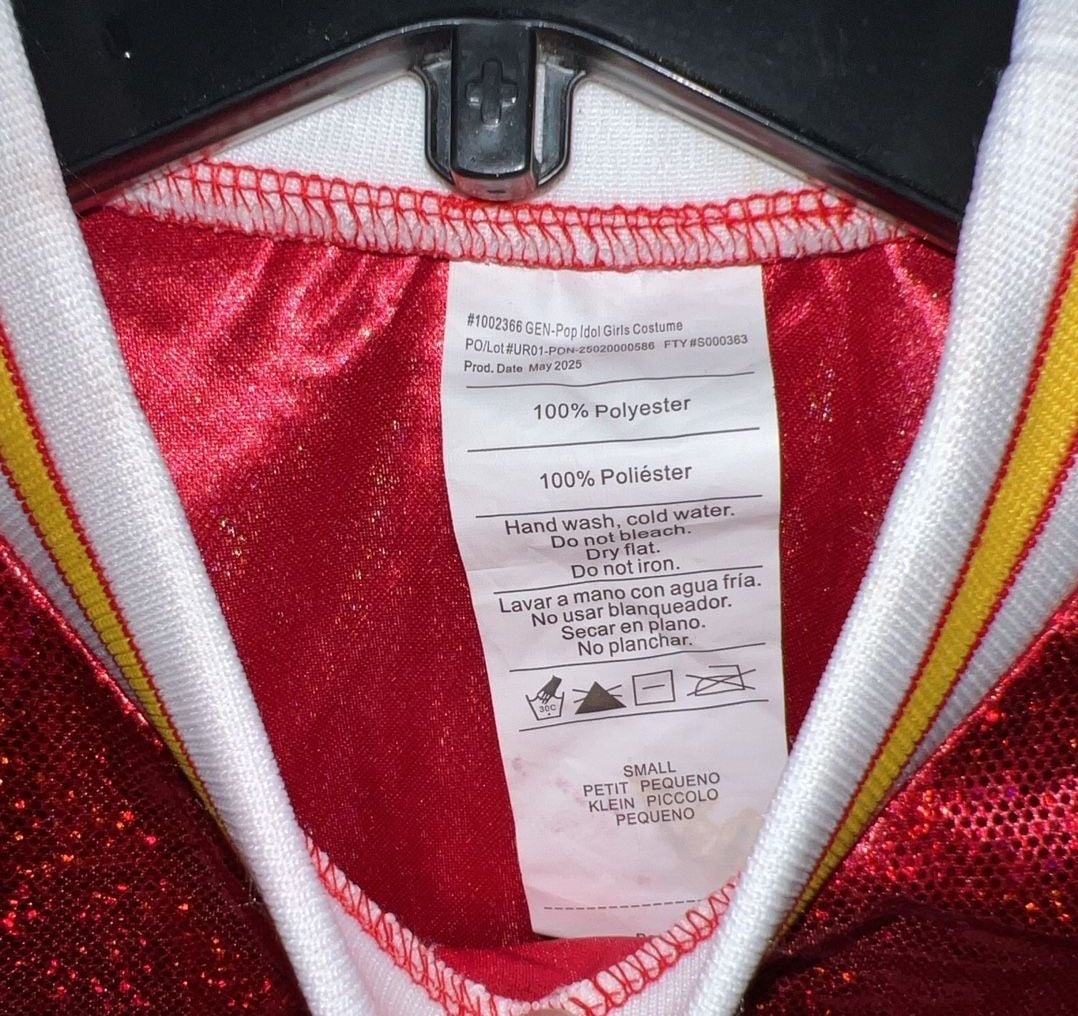Rubies Pop Idol Girls Costume Size Small 87 Red 3