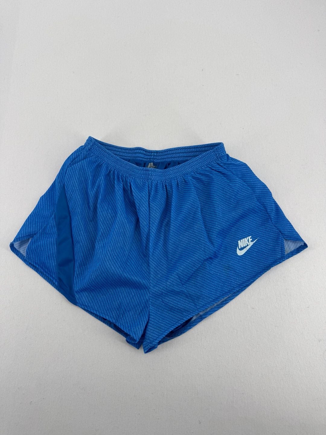 Nike Vintage Running Shorts Size L Blue Made In USA 1980s 2