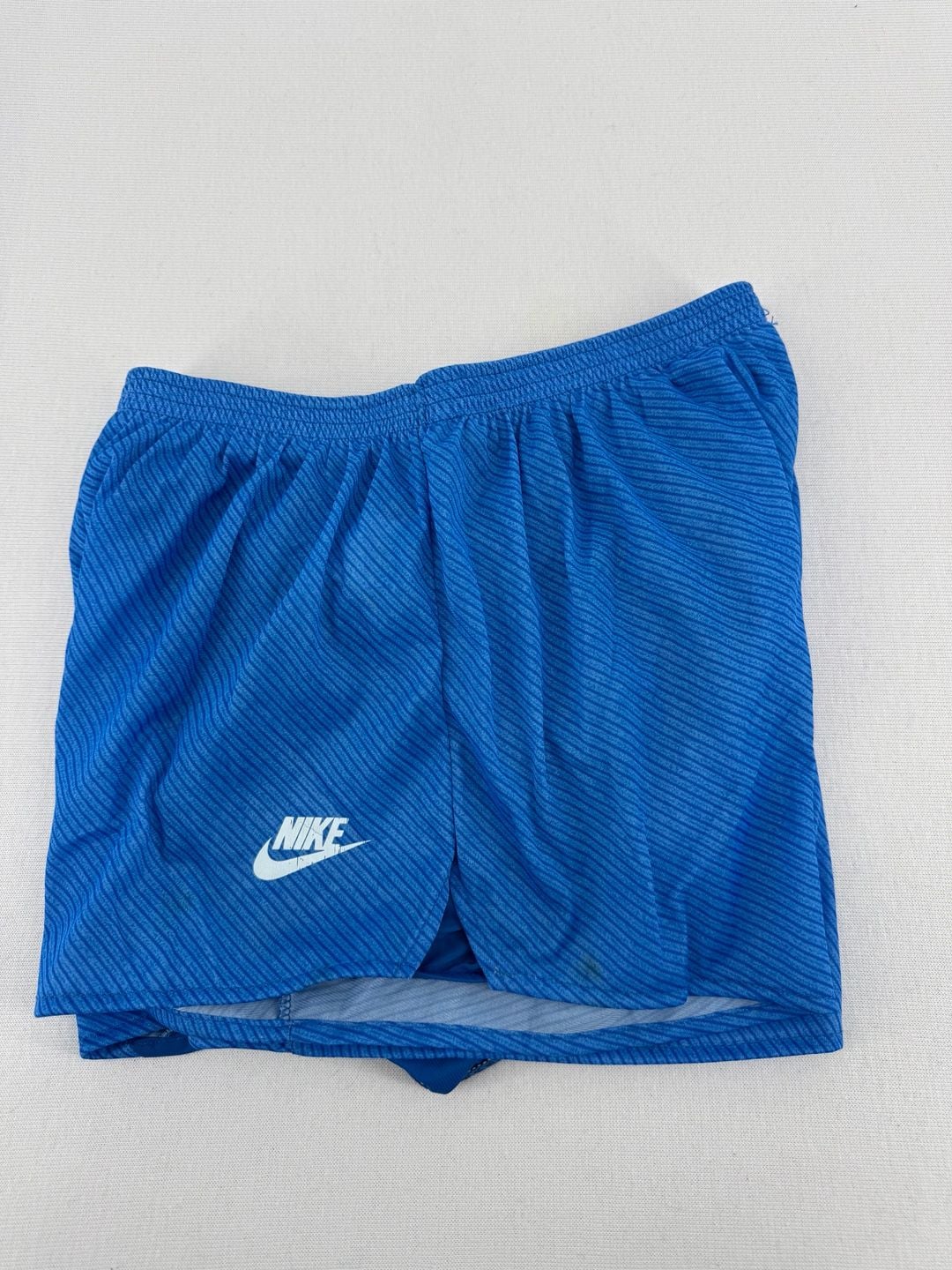 Nike Vintage Running Shorts Size L Blue Made In USA 1980s 7
