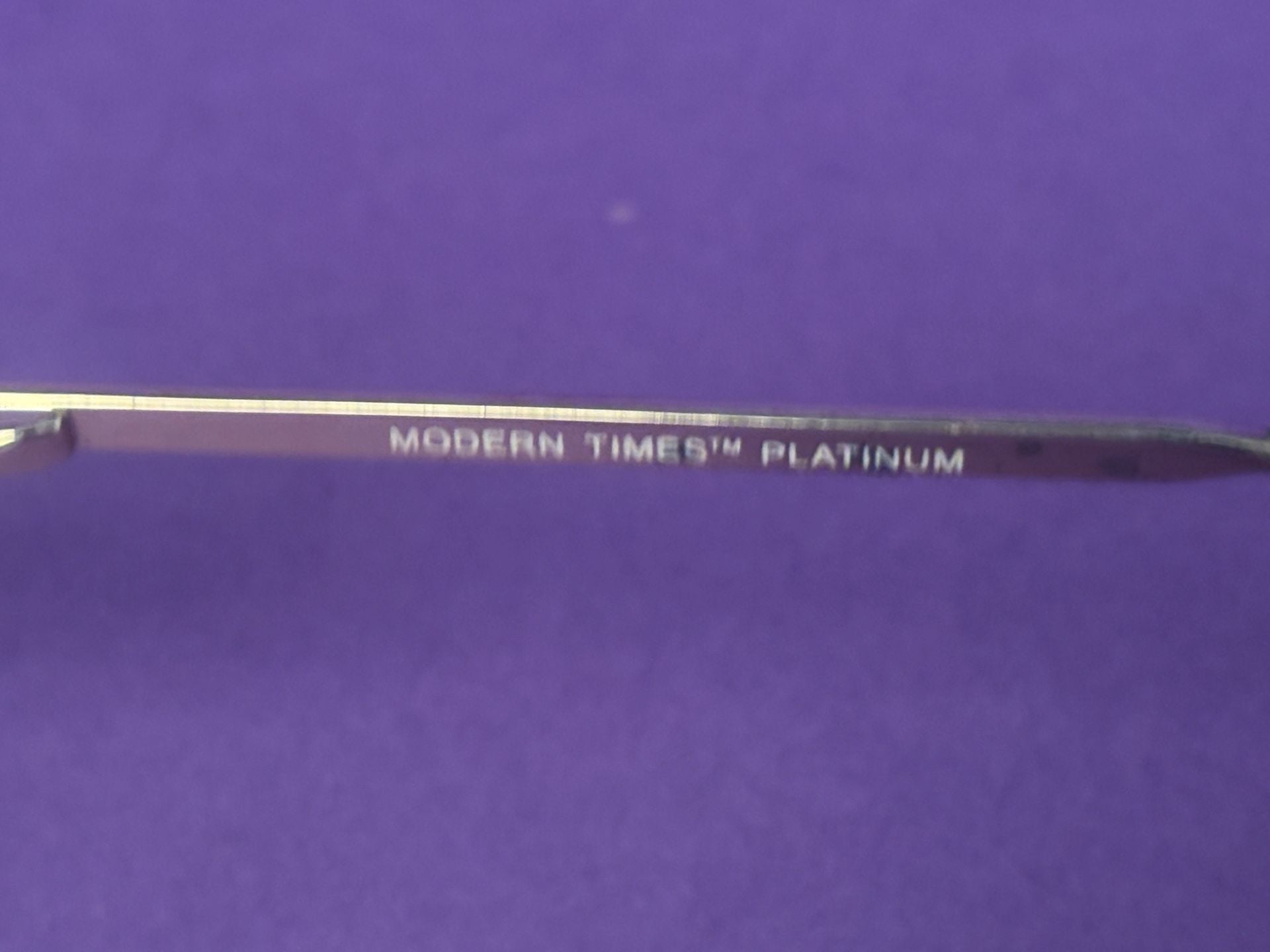 Modern Times Platinum Comet Size 52-16-140 Glasses 5
